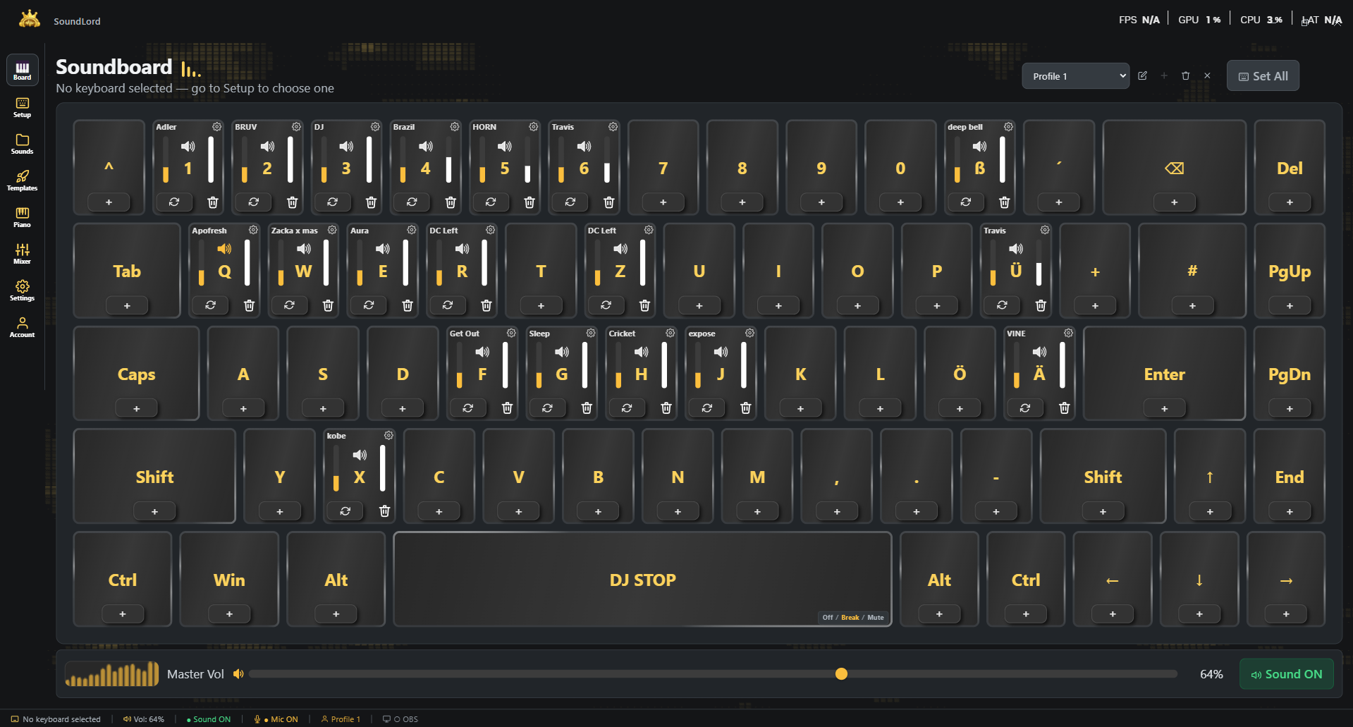 SoundLord Board-Tab
